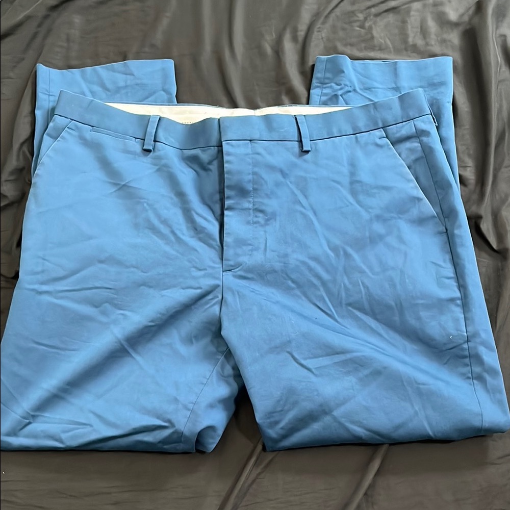 Express Blue Chinos Extra Slim Stretch